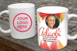 Simple custom mug printing with photos and logos